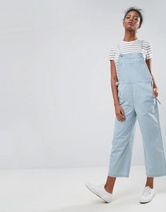 Синий джинсовый комбинезон с завязками ASOS - Синий