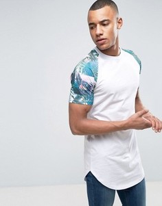 Футболка с принтом на рукавах реглан Jack &amp; Jones Originals - Белый