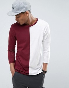 Длинный лонгслив контрастной расцветки ASOS - Мульти
