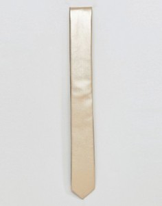 Узкий галстук золотистого цвета ASOS - Мульти