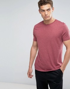Красная меланжевая футболка с круглым вырезом ASOS - Красный