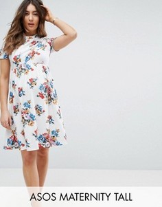 Платье с цветочным принтом ASOS Maternity TALL - Мульти