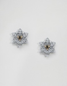 Серьги ограниченной серии в форме цветов - Фиолетовый Asos