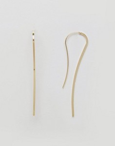Изогнутые серьги ограниченной серии - Золотой Asos