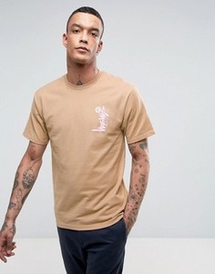 Футболка с логотипом Stussy - Коричневый