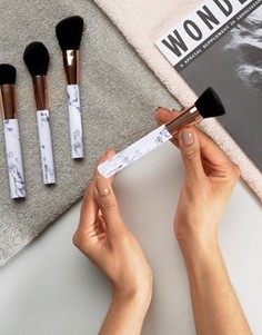 Набор контурных кистей с мраморными ручками Skinnydip Shut The Contour - Бесцветный