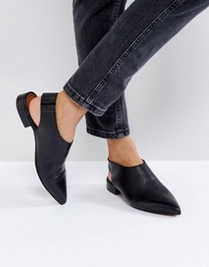 Кожаные туфли на плоской подошве ASOS MISCHIEF Premium - Черный