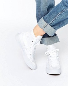 Белые высокие кеды Converse All Star Chuck Taylor Reflective Ox II - Белый