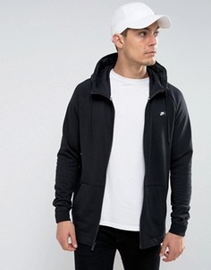 Худи черного цвета на молнии Nike 805130-010 - Черный