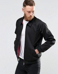 Хлопковая куртка Харрингтон черного цвета ASOS - Черный