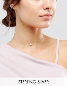 Ожерелье из позолоченного серебра с подвеской в виде овна ASOS - Медный