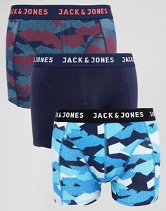 3 пары боксеров-брифов Jack &amp; Jones - Мульти