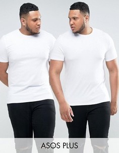 2 обтягивающие футболки ASOS PLUS - СО СКИДКОЙ - Мульти