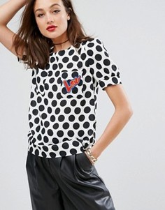 Футболка Love Moschino - Черный