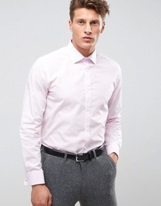 Строгая рубашка классического кроя в полоску Burton Menswear - Розовый