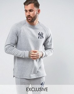 Длинный свитшот с рукавами реглан Majestic Yankees эксклюзивно для ASOS - Серый