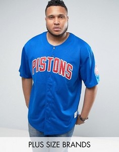 Сетчатая футболка Mitchell &amp; Ness PLUS NBA Detroit Pistons - Синий