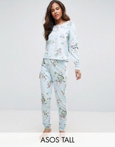 Джоггеры для дома с цветочным принтом ASOS TALL - Мульти