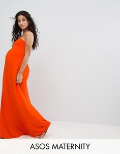 Пляжное платье-бандо макси ASOS Maternity - Красный