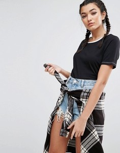 Футболка с окантовкой ASOS - Черный