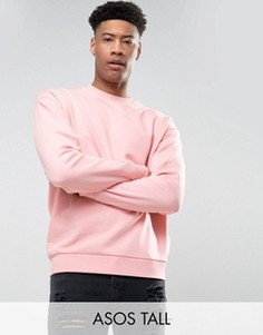 Свободный розовый свитшот ASOS TALL - Розовый