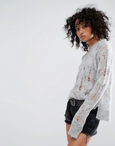 Джемпер с круглым вырезом AllSaints - Серый
