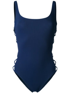 lace-up swimsuit Tory Burch