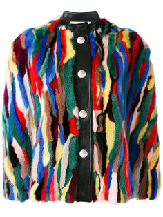 fur snap closure cape Marni