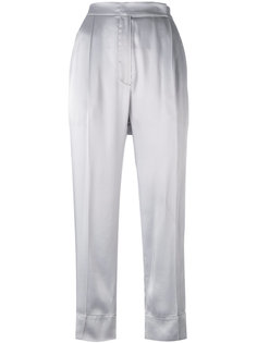 укороченные брюки с контрастной строчкой Brunello Cucinelli