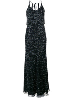 длинное платье с блестками Armani Collezioni