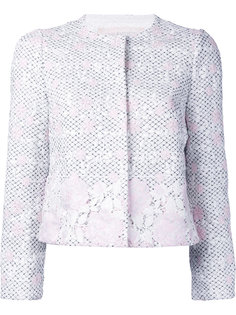 rose embroidered jacket Giambattista Valli