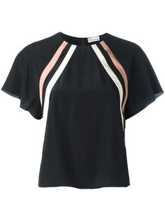 блузка в диагональную полоску Red Valentino