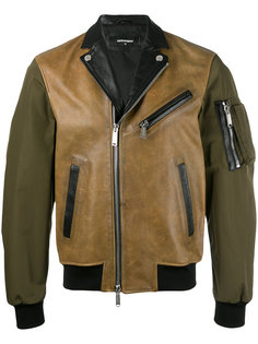 байкерская куртка с контрастным дизайном Dsquared2