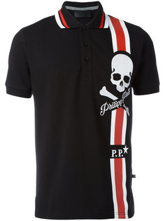 футболка-поло с принтом черепа Philipp Plein
