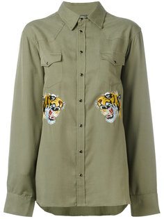 Рубашка с вышитым тигром Laneus