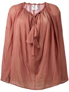 блузка с завязкой на горловине Forte Forte