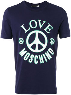 футболка с принтом-логотипом Love Moschino