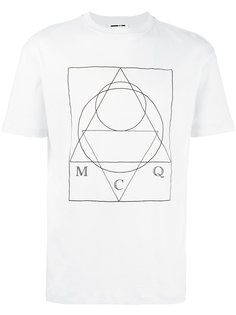 футболка с заниженной линией плеч McQ Alexander McQueen