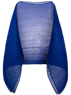 однотонный кейп Pleats Please By Issey Miyake