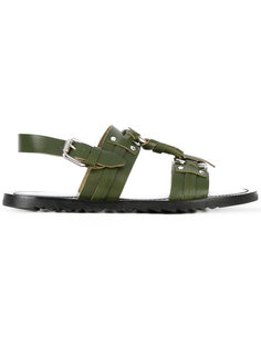 сандалии с ремешками Pollini