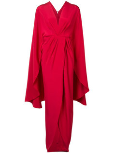 платье-кимоно с запахом Christian Siriano