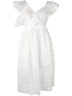 cut-out detail shift dress Self-Portrait