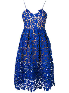 lace-embroidered dress Self-Portrait