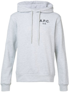 толстовка с капюшоном и логотипом A.P.C.