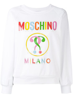 толстовка с принтом-логотипом Moschino
