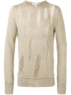 свитер с декоративными дырами Comme Des Garçons Shirt