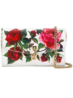 сумка через плечо с изображением роз Dolce &amp; Gabbana