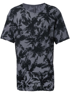 футболка с принтом листьев  Kazuyuki Kumagai
