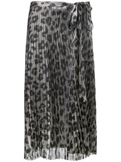 юбка плиссе с леопардовым принтом  Haider Ackermann