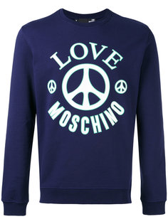 logo print sweatshirt Love Moschino